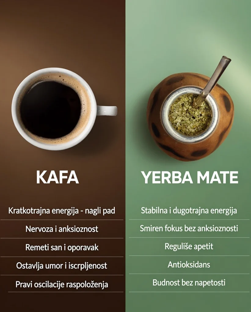 Razlika izmedju kafe i Yerba mate caja
